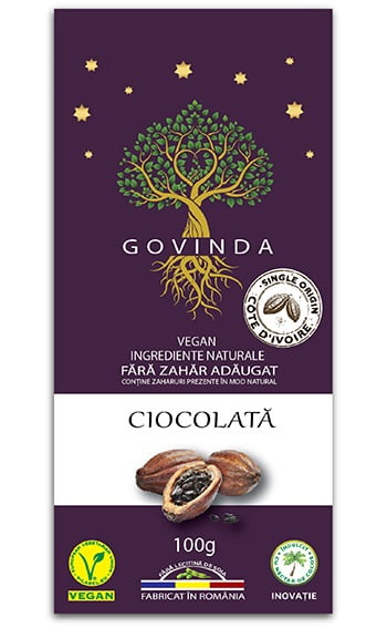 Ciocolata vegana Govinda